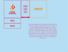 Tablet Screenshot of alandalusdistribuidores.com